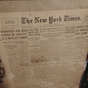 Vintage Newspaper Print